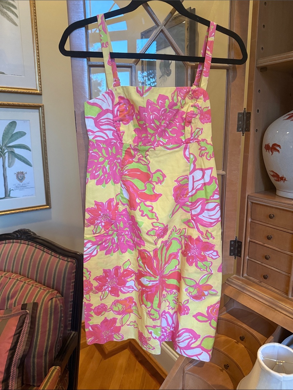 Lilly Pulitzer Pink & Yellow Floral Dress